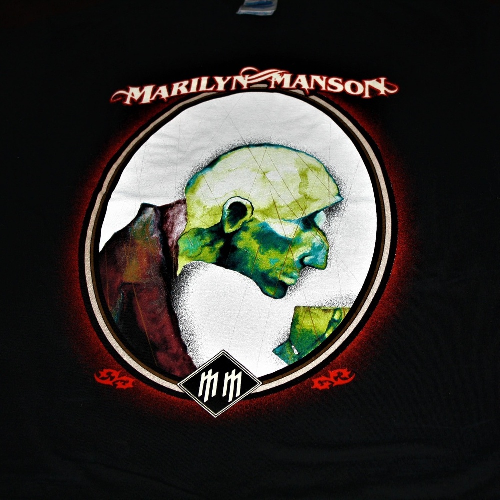 Rare Marilyn Manson L Tee Golden Age Of Grotesque
